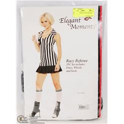 RACY REFEREE 3PC COSTUME SIZE LARGE INCL