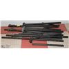 Image 1 : 2 BLACK T-BAR TRIPOD STAGE LIGHT STANDS