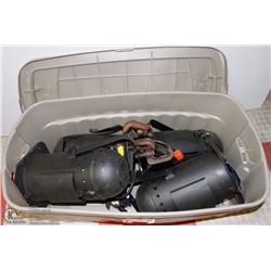 4 BLACK PAR 694-500 WATT STAGE LIGHTS W/ CLAMPS ,