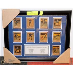 1950-51 MAPLE LEAFS PARKIE CARD FRAMED (REPRINT).