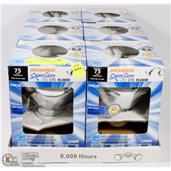 6 PAR 38 FLOOD LIGHT BULBS 75 WATT