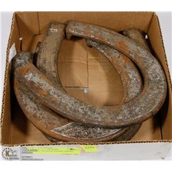 SET OF 4 ANTIQUE HORSE SHOES