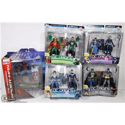 5 ORIGINAL BOX OF ASSORTED ACTION FIGURES INCL