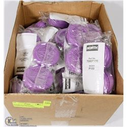 24 PAIRS OF NORTH P100 RESPIRATOR CARTRIDGES