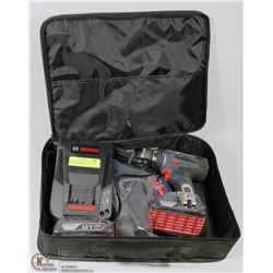 BOSCH 18V CORDLESS DRILL SET WITH 2 BATTERIES,