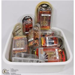 BOX OF ASSORTED CAR AUDIO ACCESSORIES