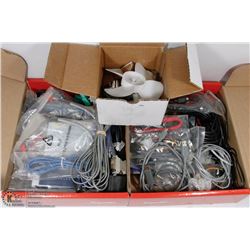 BOX WITH SMALL MOTOR(NEW) AND 2 BOXES OF ASSORTED