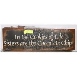 LOT OF 3 WOOD HOME DECOR SIGNS - WELCOME,