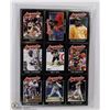 Image 1 : LEGENDS 9 CARD UNCUT SHEET MICHAEL JORDAN/ BRETT