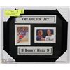 Image 1 : BOBBY HULL THE GOLDEN JET MASTERPIECES FRAMED.