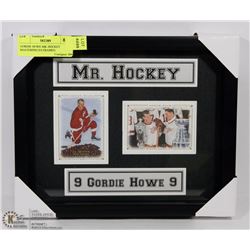 GORDIE HOWE MR. HOCKEY MASTERPIECES FRAMED.