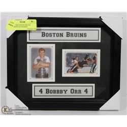 BOBBY ORR BOSTON BRUINS MASTERPIECES FRAMED.
