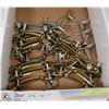 Image 1 : 15 BRASS CABINET PULLS AND 5 SILVER SPOONS