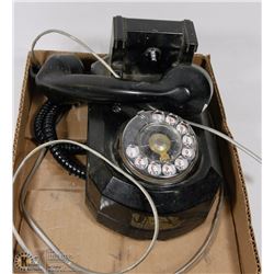 ANTIQUE MONOPHONE BAKELITE ART DECO WALL PHONE