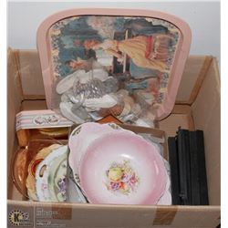 LOT OF ASSORTED VINTAGE AND ANTIQUE CHINA  WITH