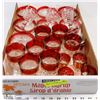 Image 1 : LARGE FLAT OF CRANBERRY GLASS