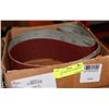 Image 1 : LOT OF THREE 3X78-3/4" ABRASIVE BELTS