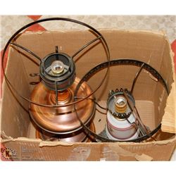 A PAIR OF VINTAGE LAMP BASES