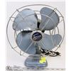 Image 1 : VINTAGE METAL INDUSTRIAL STYLE TORCAN FAN 13" TALL