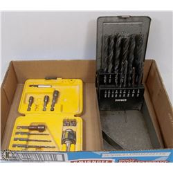 DEWALT RAPID LOAD DRILL BIT, SOCKET SET & A DORMER