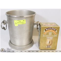 CHAMPAGNE BUCKET  NEW BAILEYS SHOT GLASSES & MORE