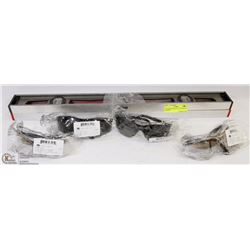 2-24" LEVELS WITH LOT OF 4 SAFETY GLASSES