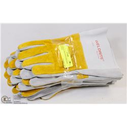 6 PAIRS OF WELD RITE WELDING GLOVES
