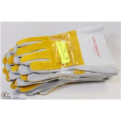 6 PAIRS OF WELD RITE WELDING GLOVES