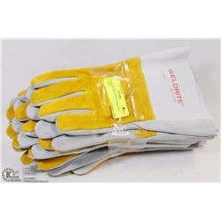 6 PAIRS OF WELD RITE WELDING GLOVES