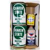Image 1 : 4 VINTAGE OIL TINS INCL QUAKER STATE, WAGNER BRAKE