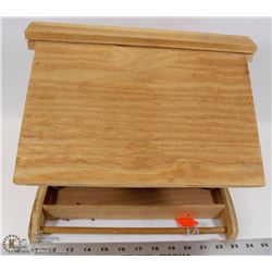 LARGE WOOD  BIRD FEEDER