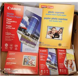 FLAT OF ASSORTED PHOTO PRINTING PAPER
