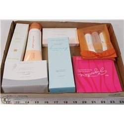 FLAT OF MARY KAY FACIAL PRODUCTS, INCLUDES SCRUB