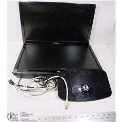 LOT OF 2 HAIER LED TELEVISIONS NO WITH 1 STAND