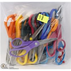 BAG OF MULTI COLOURED SCISSORS