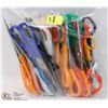 Image 1 : BAG OF MULTI COLOURED SCISSORS