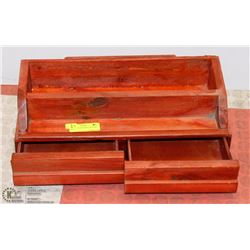 SOLID WOOD PORTABLE STORAGE SHELF