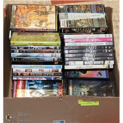 BOX OF ASSORTED DVD'S