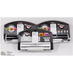 LOT OF 3 MUSIC ANGEL SPEAKERS