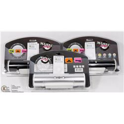 LOT OF 3 MUSIC ANGEL SPEAKERS