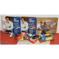 BOX OF ASST RECORDS & ACCESSORIES