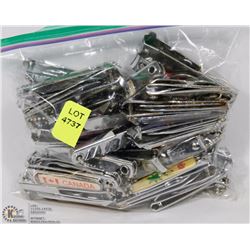 BAG OF ASSORTED NAIL CLIPPERS