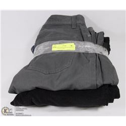 3 PAIRS OF MENS DRESS/EVERYDAY  PANTS SIZE 32 AND