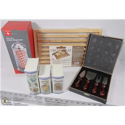 NEW SET 4 BIENNE CHEESE KNIVES