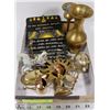 Image 1 : LOT OF BRASS ITEMS AND MORE