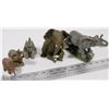 Image 1 : LOT OF CARVED ELEPHANT ORNAMENTS