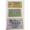 Image 1 : LOT OF 3 WWI GERMAN BANK NOTES, 100 MARKS 1908, 50