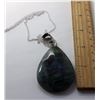 Image 1 : #16 - WATER DROP NATURAL LABRADORITE PENDANT