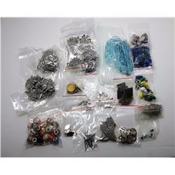 #2 - PLAID TIN CONTAINING JEWELLERY SUPPLIES