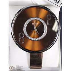 9) ROCKY LARGE FACE COPPER FASHION WATCH